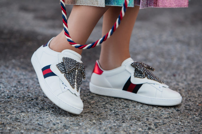 gucci sneakers with bow