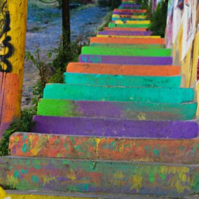 colorful steps valparaiso