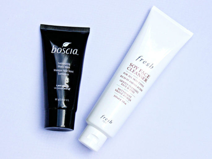 Boscia and Fresh Skincare,skincare staples,Boscia and Fresh Sephora,Fresh Face Cleanser,Fresh Soy Face Cleanser,Luminizing Black Mask by Boscia