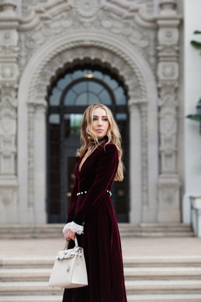 christmas-outfit-idea,philosophy-di-lorenzo-serafini-velvet-dress,dries-van-noten-pearl-boots,dries-van-noten-boots,philosophy-di-lorenzo-serafini-pearl-dress,philosophy-di-lorenzo-serafini-velvet-pearl-dress,what-to-wear-on-christmas,velvet-dress,velvet-trend-2016,hermes-kelly,lace-sleeves,how-to-wear-a-choker,choker-necklace,velvet-dress-outfit,what-to-wear-for-holidays-2016