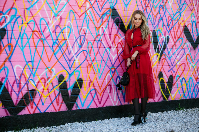Bleeding Hearts,alfred coffee wall,Philosophy Di Lorenzo Serafini's red midi dress,Philosophy Di Lorenzo Serafini braided tie lace dress,Philosophy Di Lorenzo Serafini's ruby-red midi dress,bleading hearts mural,Bleeding hearts wall,hearts wall LA,Philosophy Di Lorenzo Serafini red braided tie lace dress,Chanel shoes,Zara beaded bag,Rodeo drive,Philosophy red dress,how to wear chanel blazer,How to style Chanel tweed jacket,Chanel camelia jacket,chanel tweed jacket,Philosophy Di Lorenzo Serafini's red dress