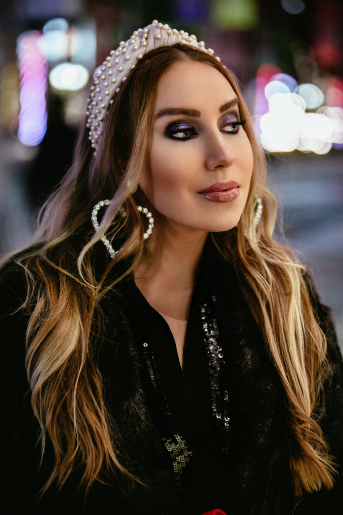 lele sadoughi headband,zara faux fur coat,New Years 2019 outfit,Alessandra Rich pearl heart earrings,Chanel woc caviar,Chanel pearl boots,How to wear faux fur 2019,Faux fur coat 2019,Alessandra Rich crystal pearl heart earrings,Alessandra Rich crystal pearl embellished heart earrings,lele sadoughi pearl headband,Chanel red caviar woc,Wolford Small Fishnet Tights,Chanel woc in red,lele sadoughi headband with pearls
